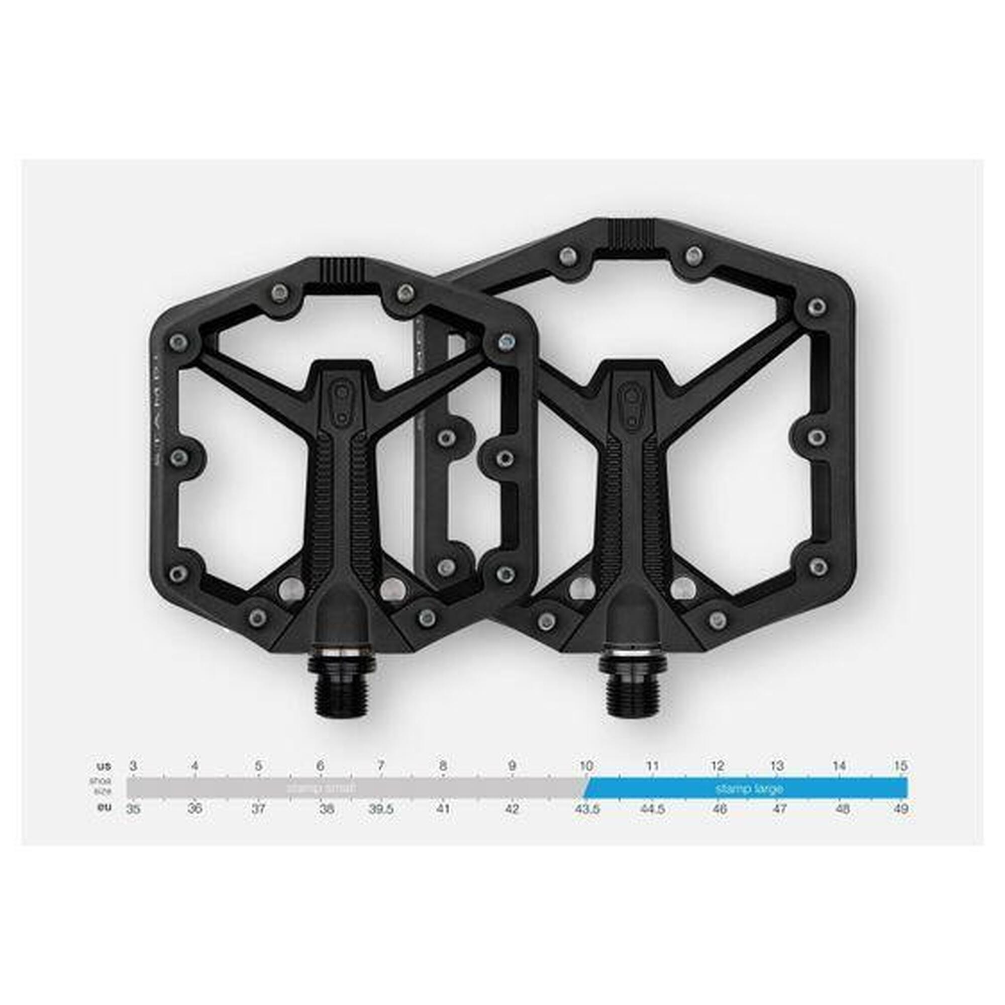 Paire de Pédales Plates Crankbrothers Stamp 1 Gen 2 - Large Bleu