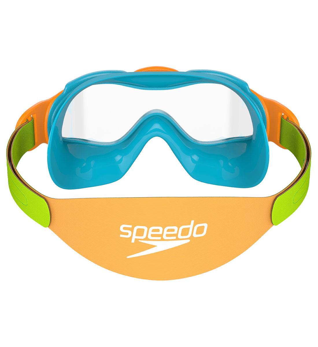 Speedo Biofuse Babymaske – Azurblau/Fluoreszierendes Grün/Fluoreszierendes 5/5