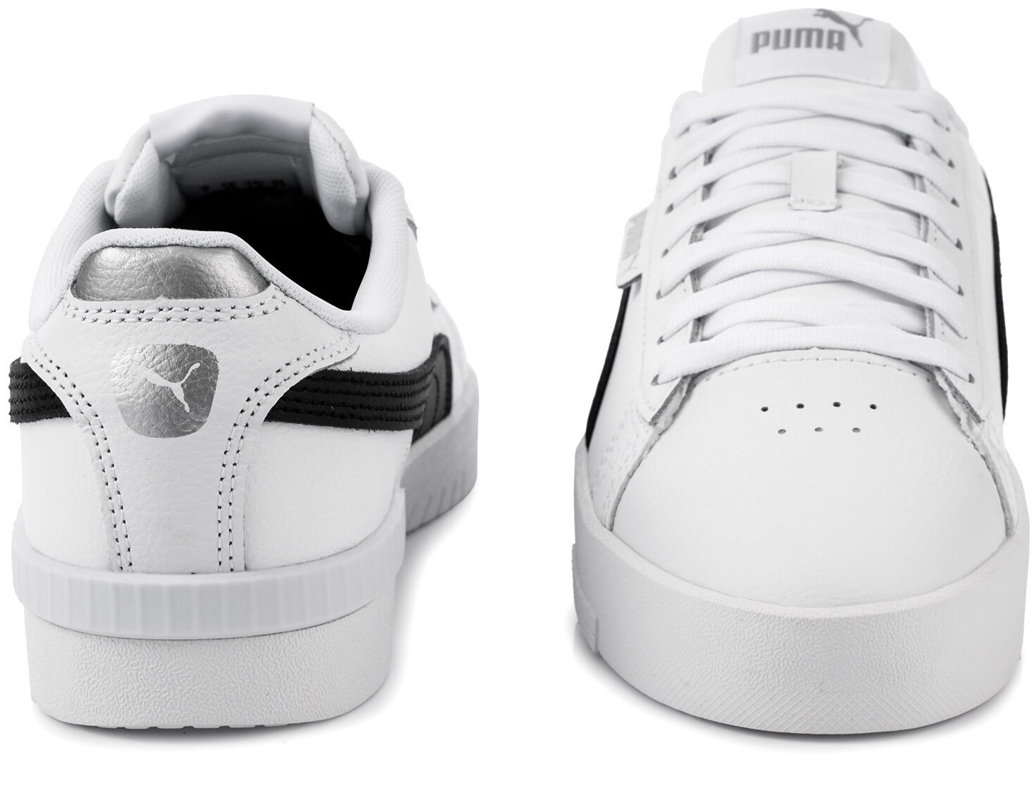 Damskie buty sportowe niskie skórzane biało czarne PUMA JADA 5/7
