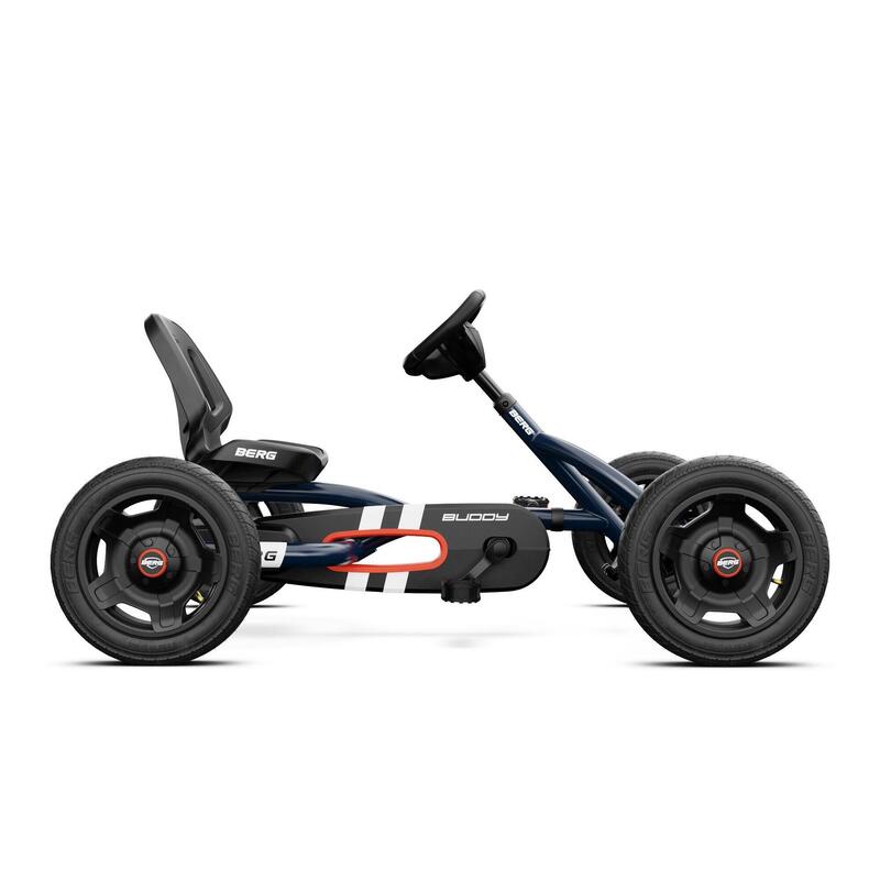 Gokart z regulowanym siedzeniem i oponami pneumatycznymi Buddy Classic Blue BERG