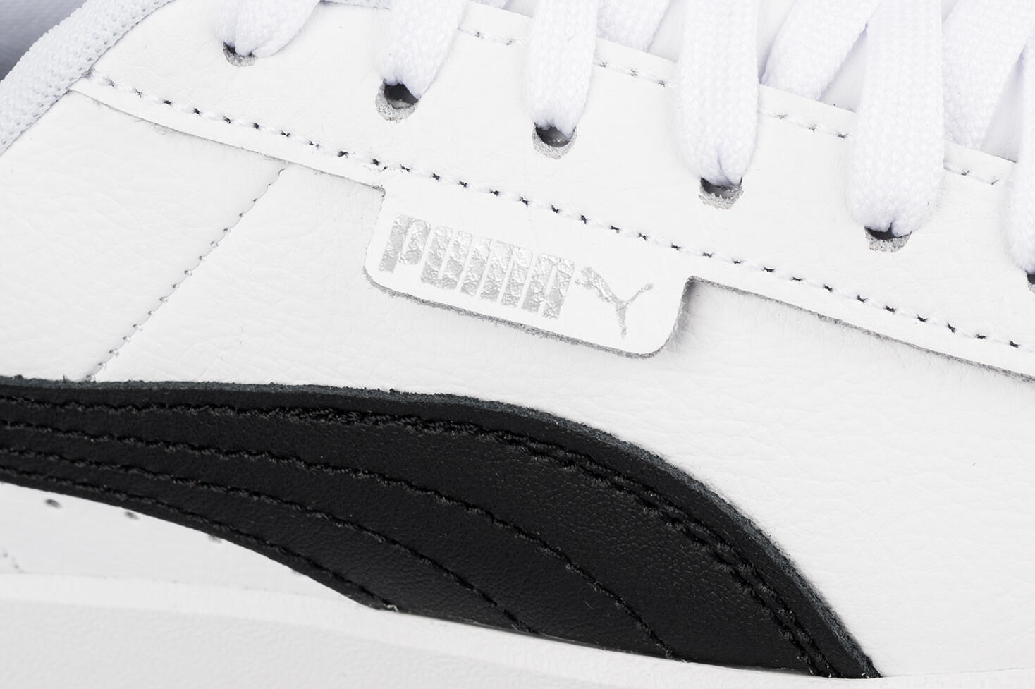 Damskie buty sportowe niskie skórzane biało czarne PUMA JADA 7/7
