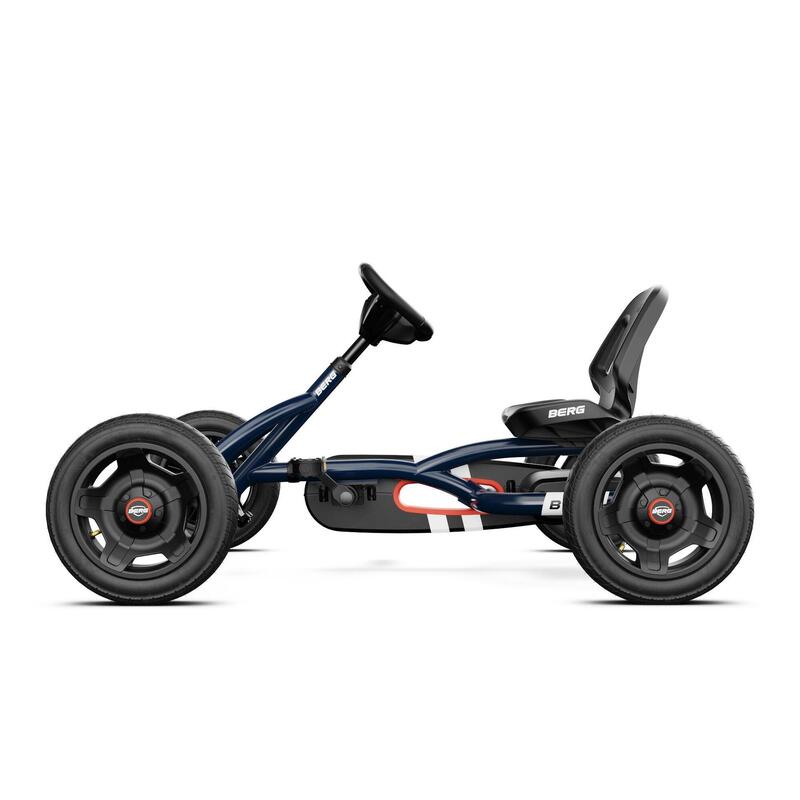 Gokart z regulowanym siedzeniem i oponami pneumatycznymi Buddy Classic Blue BERG