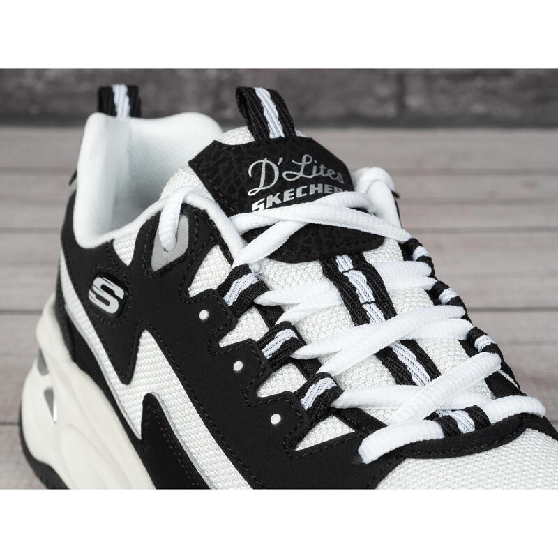 Pantofi sport Skechers D'Lites 4.0, negru-alb 38.5