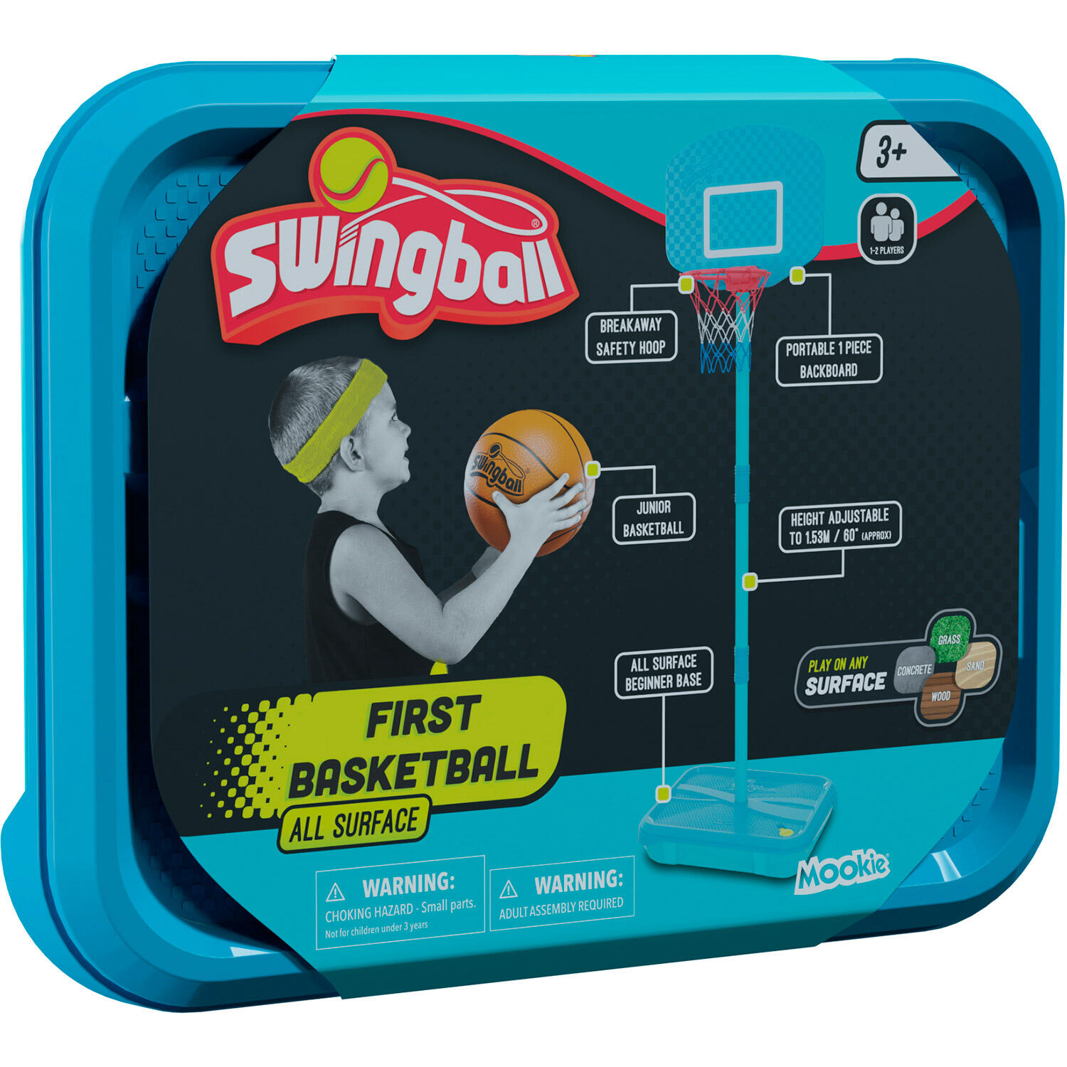 Swingball basketbalring JUNIOR blauw 6/7