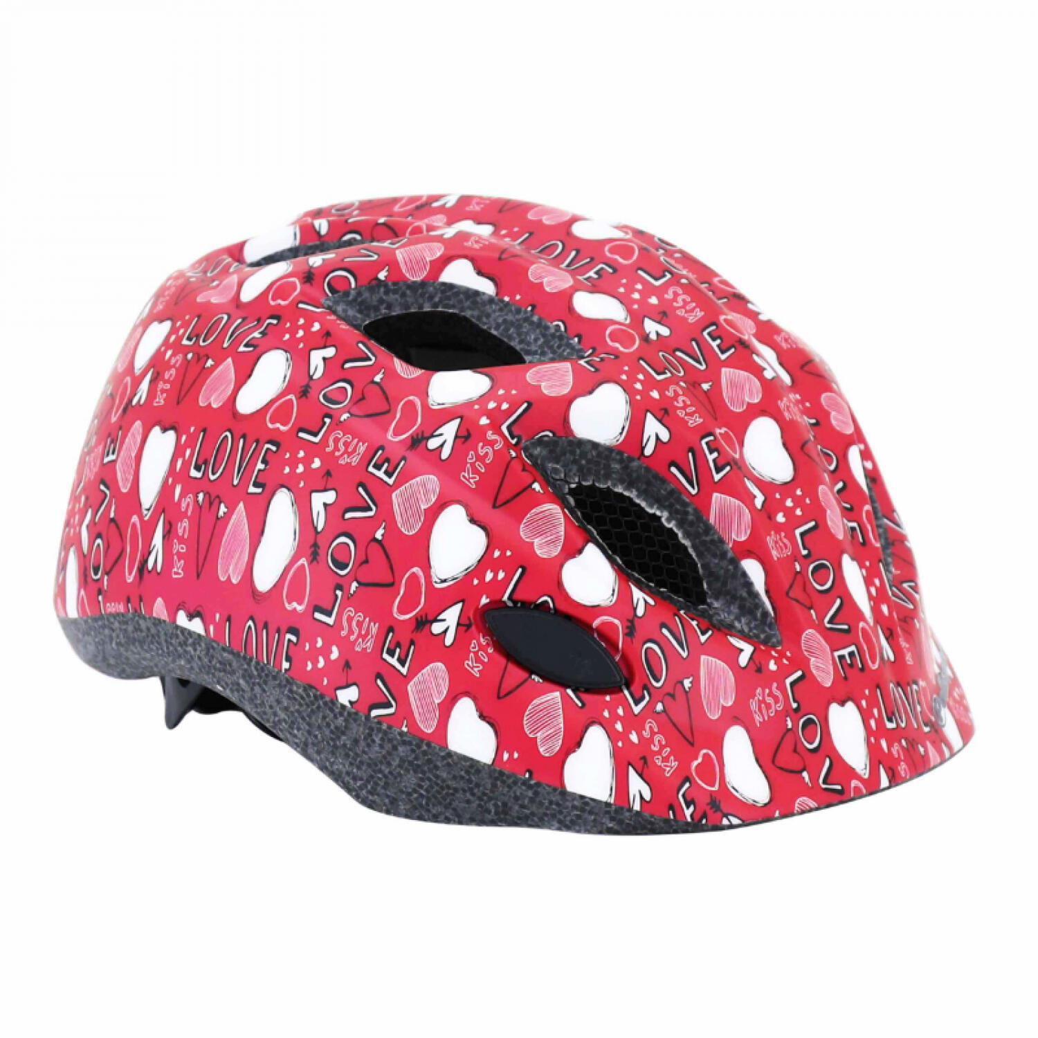 Polisport - Casque De Vélo In-mold Pour Enfants Love Led - Casque - Blanc|rose - Decathlon