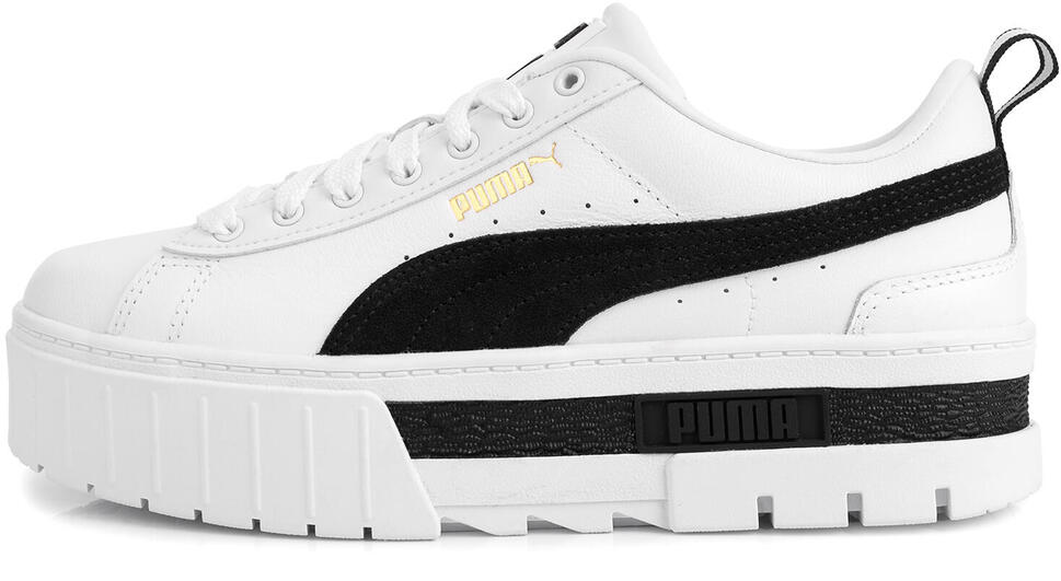 Damskie buty sportowe sneakersy na platformie białe PUMA MAYZE