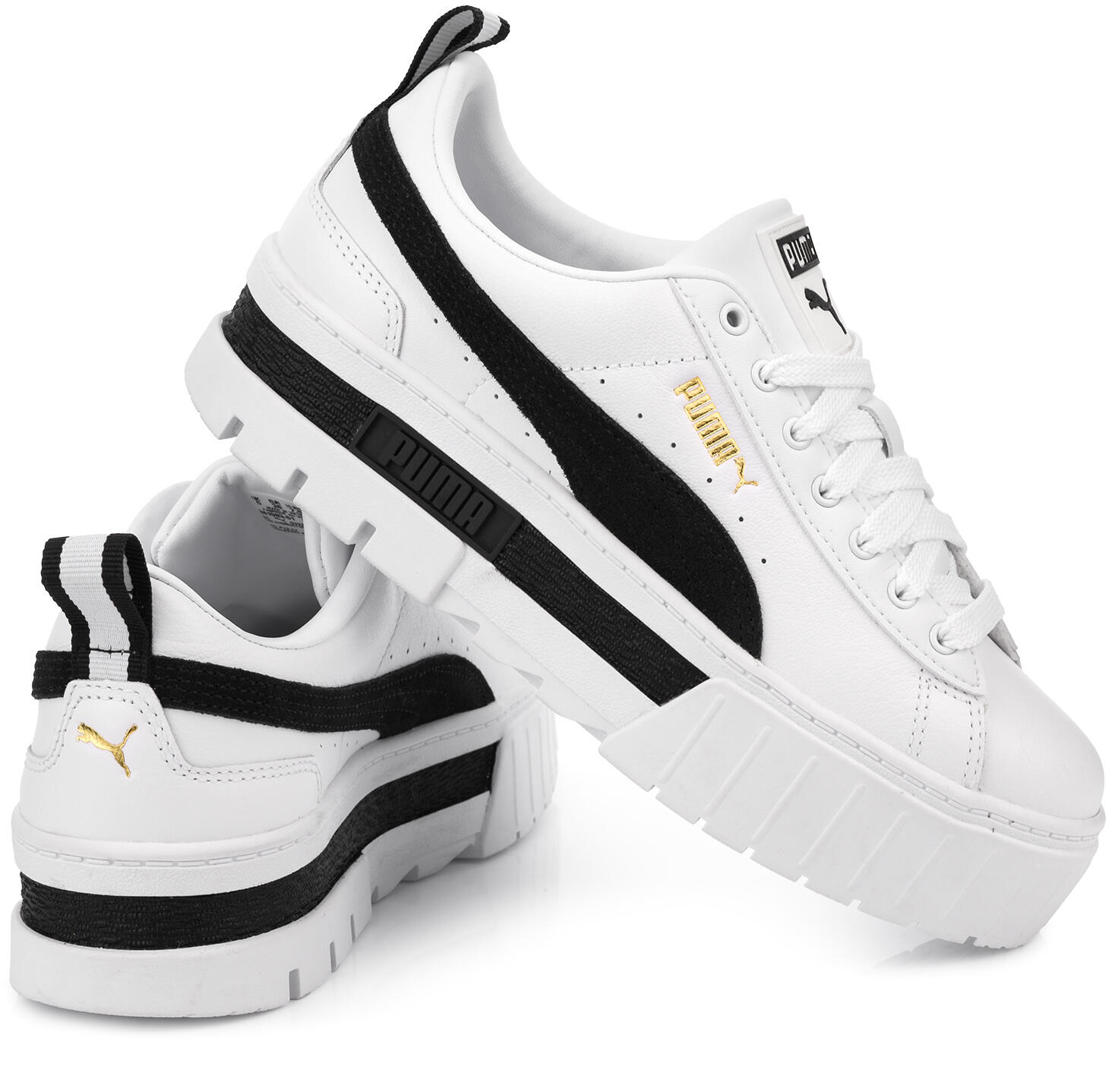 Damskie buty sportowe sneakersy na platformie białe PUMA MAYZE 4/7