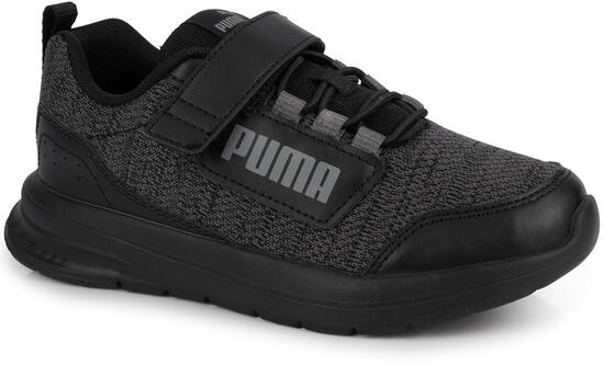 Buty dziecięce sportowe sneakersy na rzep czarne PUMA EVOLVE