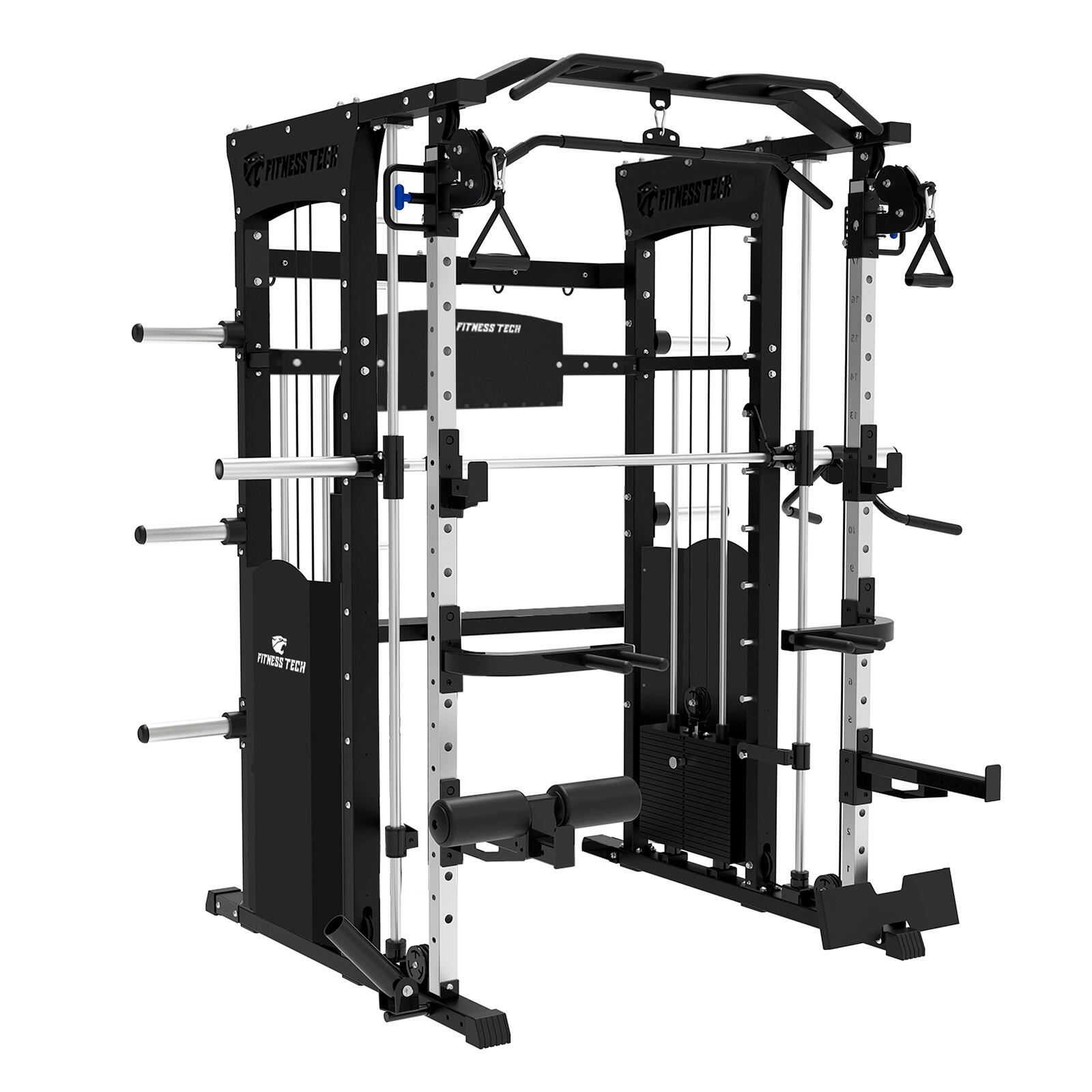 Fitness Tech - Smith Machine Multipower F20 Multistation Fitness Tech - Appareil Multifonction - Noir - No Size - Decathlon