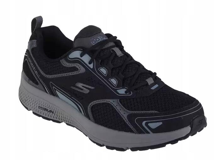 BUTY męskie SKECHERS GO RUN 220034-BKGY lekkie do biegania 43,5 1/4