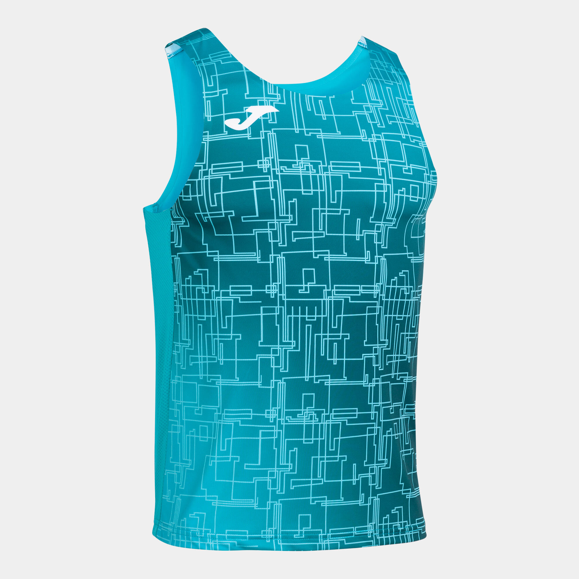 T-shirt de alça running criança joma elite viii azul-turquesa