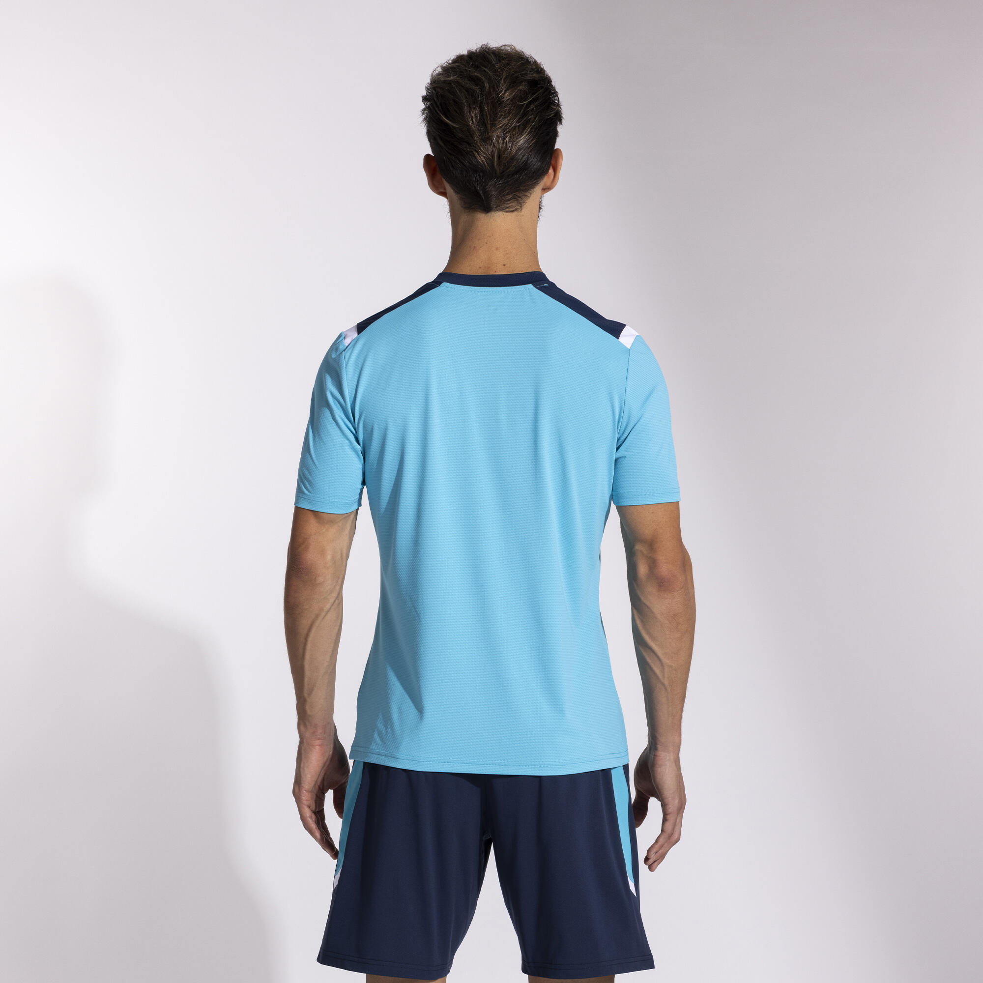 Maillot Manches Courtes Football Enfants Joma Toledo Turquoise Fluo 3/5