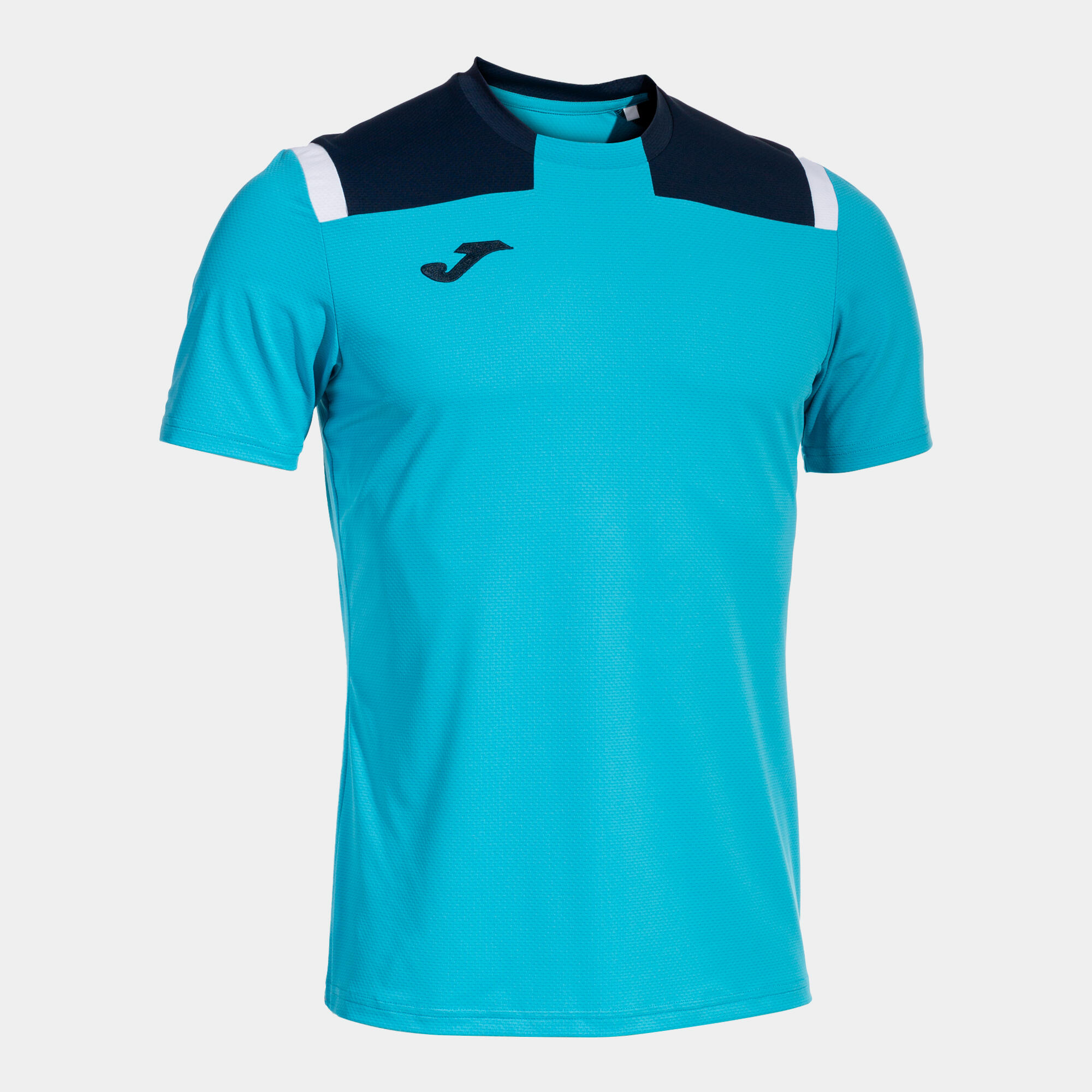 Joma T-Shirt Manga Curta Futebol Toledo -Turquesa Fluor Homem Azul da Decathlon