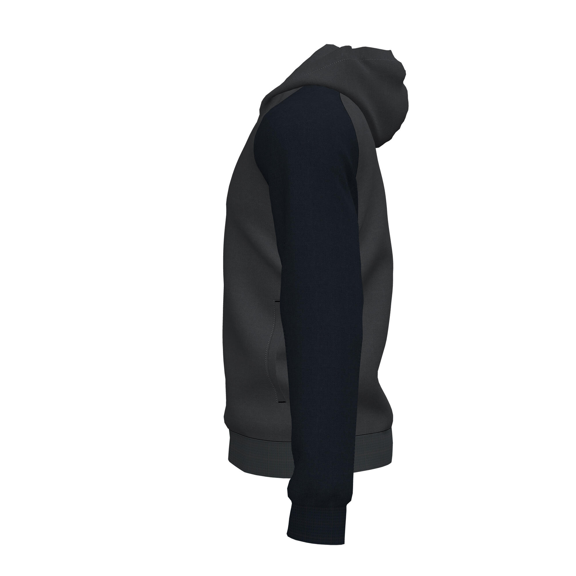 Chaqueta Con Capucha Fútbol Hombre Joma Academy IV Antracita 3/5
