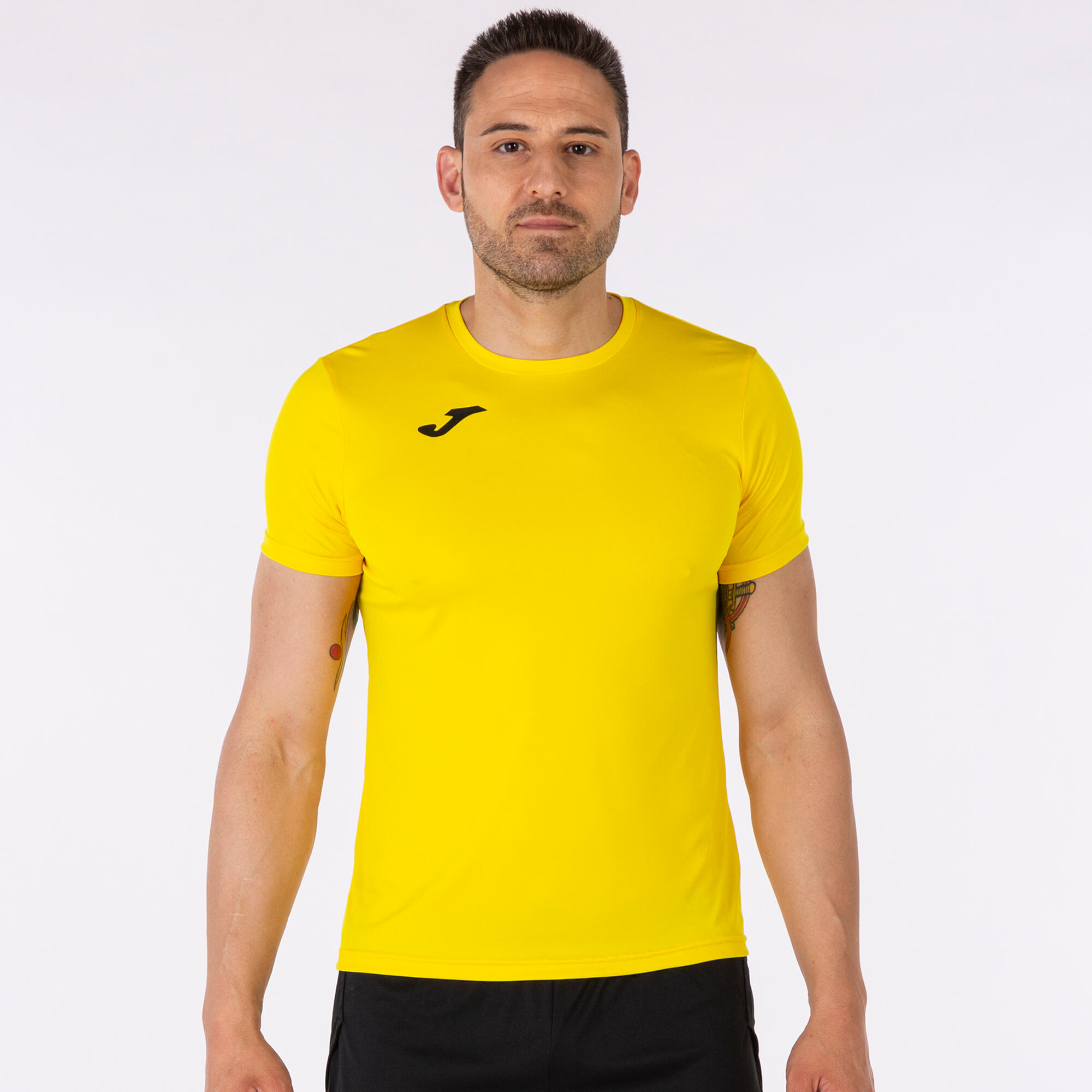 Maillot Manches Courtes Running Homme Joma Record II Jaune 2/5