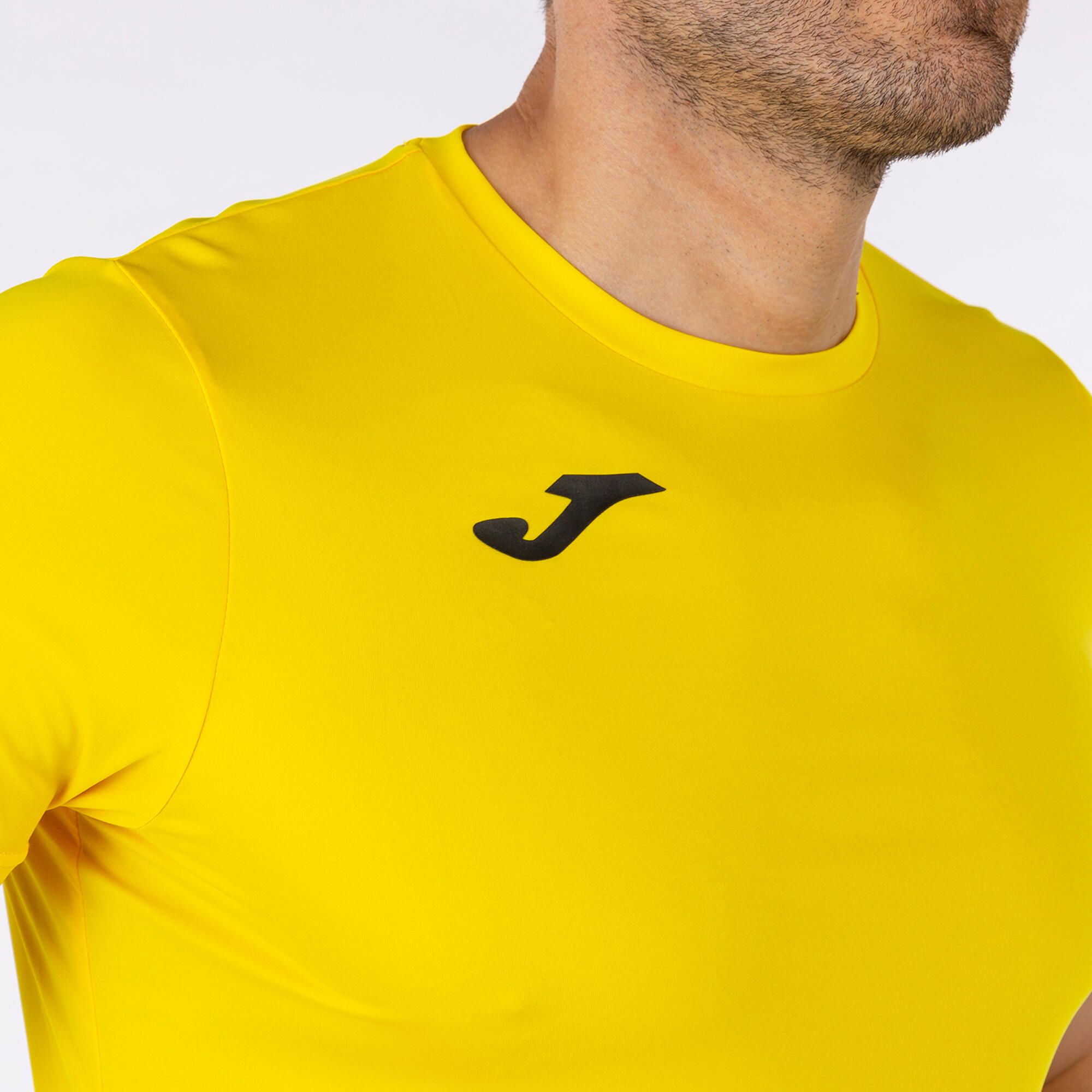 Maillot Manches Courtes Running Homme Joma Record II Jaune 5/5