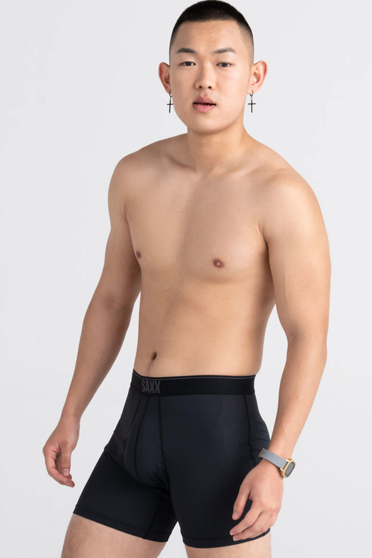 SAXX Men's 6" Quest Quick Dry Mesh Boxer Briefs 3/6