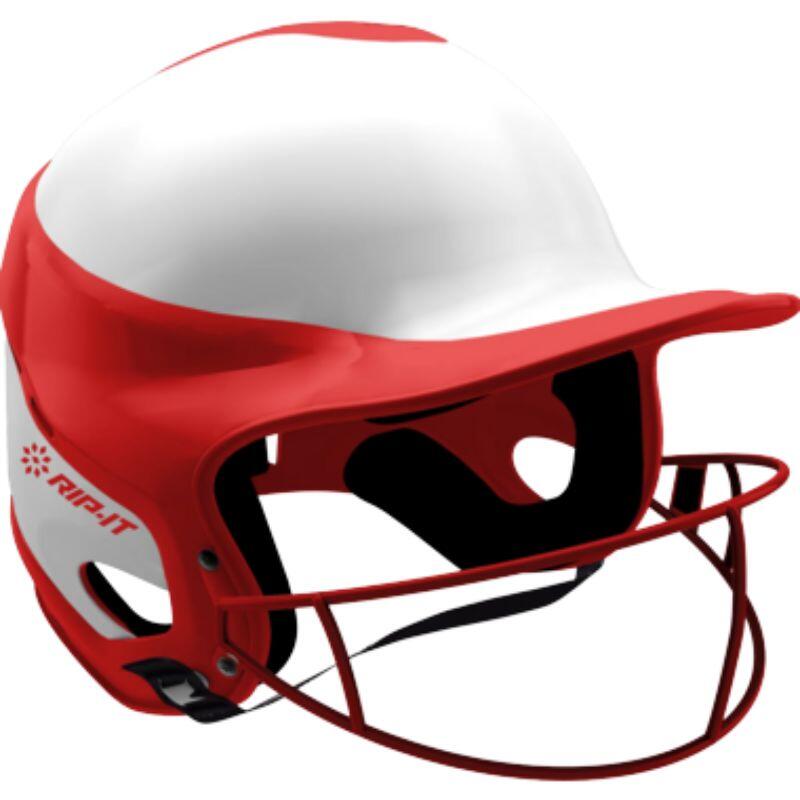 RIP-IT Casco da battuta RIP-IT Vision Pro Softball XL Scarlatto