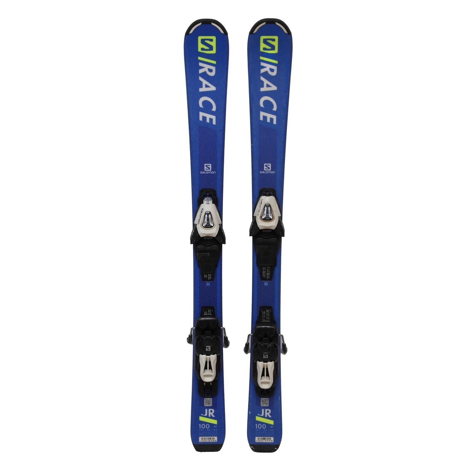 RECONDITIONNE - Ski Junior Salomon S Race Jr + Fixations 2/4