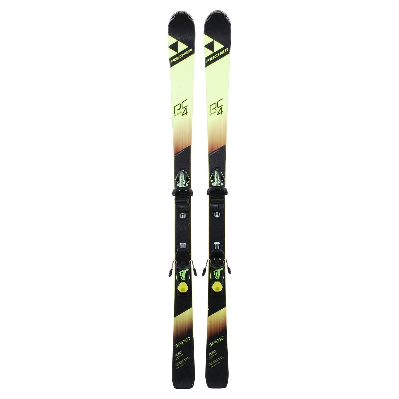 Fischer - Reconditionne - Ski Junior Fischer Rc4 Speed Air Carbon + Fixations - Skis - Jaune|multicolore - 120 Cm - Decathlon