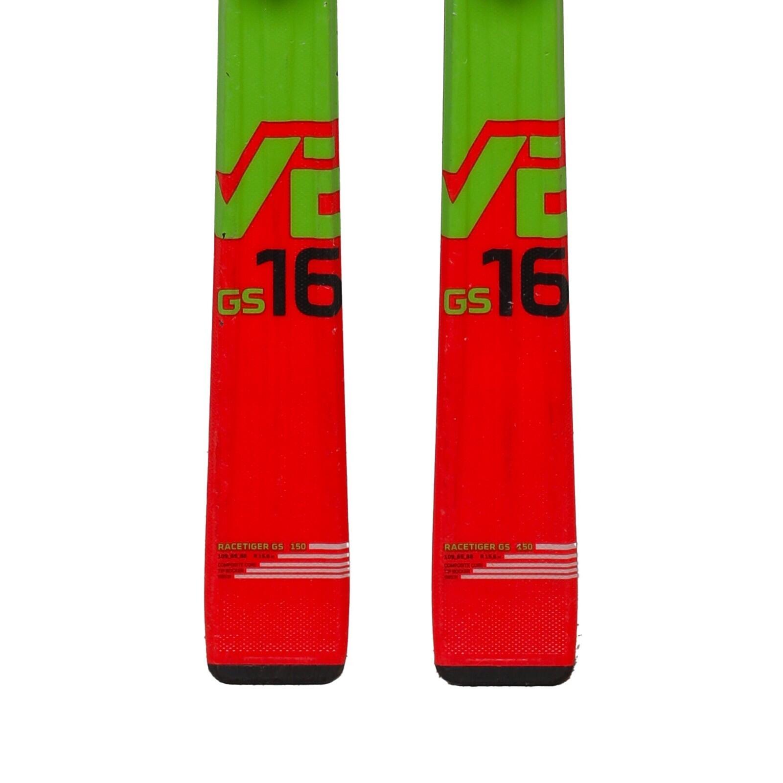 RECONDITIONNE - Ski Junior Volkl Racetiger Gs + Fixations 4/5