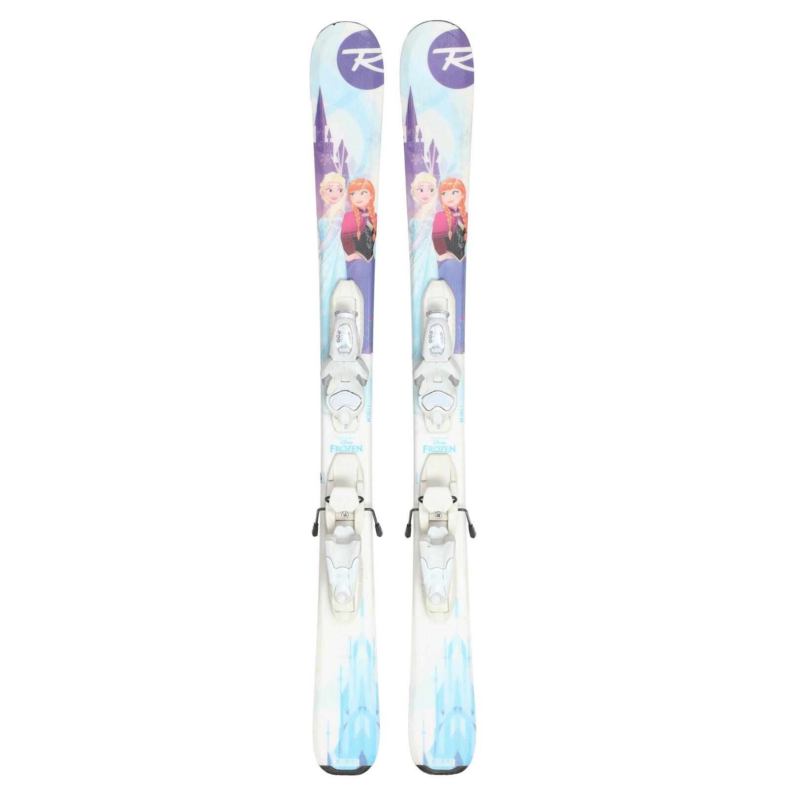 ROSSIGNOL FROZEN 子供用スキーセット　アナ雪　110 RECONDITIONNE - Ski Junior Rossignol Frozen + Fixations | Decathlon