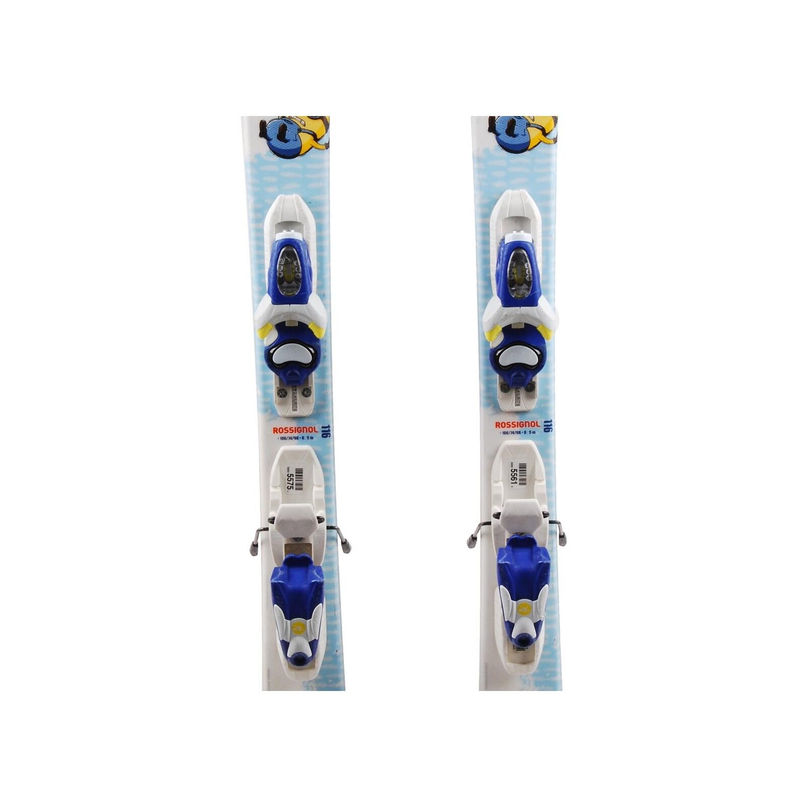 RECONDITIONNE - Ski Junior Rossignol Despicable Me Minion + Fixations 3/4