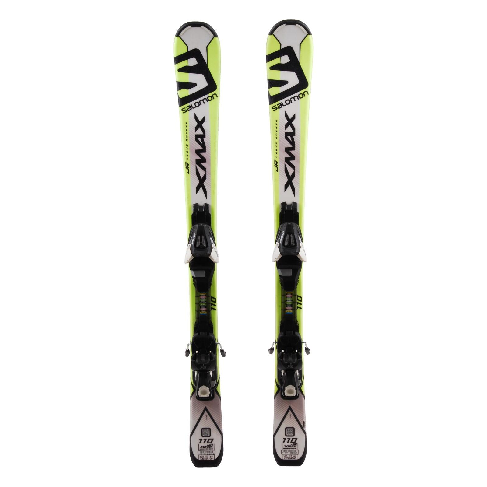 RECONDITIONNE - Ski Junior Salomon X Max Jr + Fixations 1/4