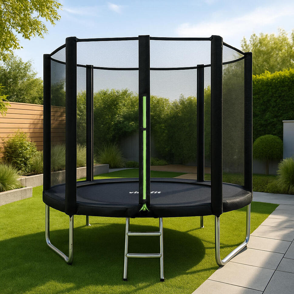 Trampolina z siatką zabezpieczającą - okrągła - 251 cm