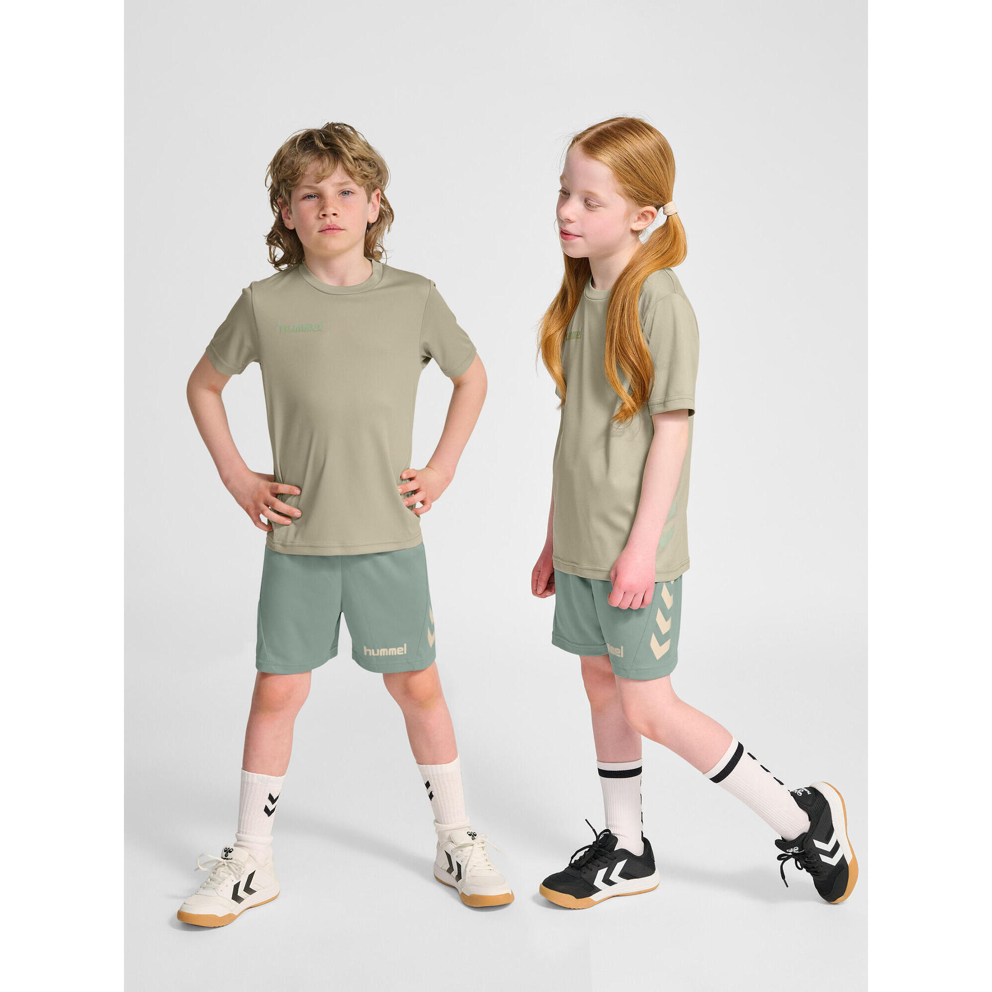 Hummel - Fermeture À Cordon Robe Hmlpromo Multisport Enfant Hummel - Tenue De Football - Gris|vert - 10 À 12 Ans - Decathlon