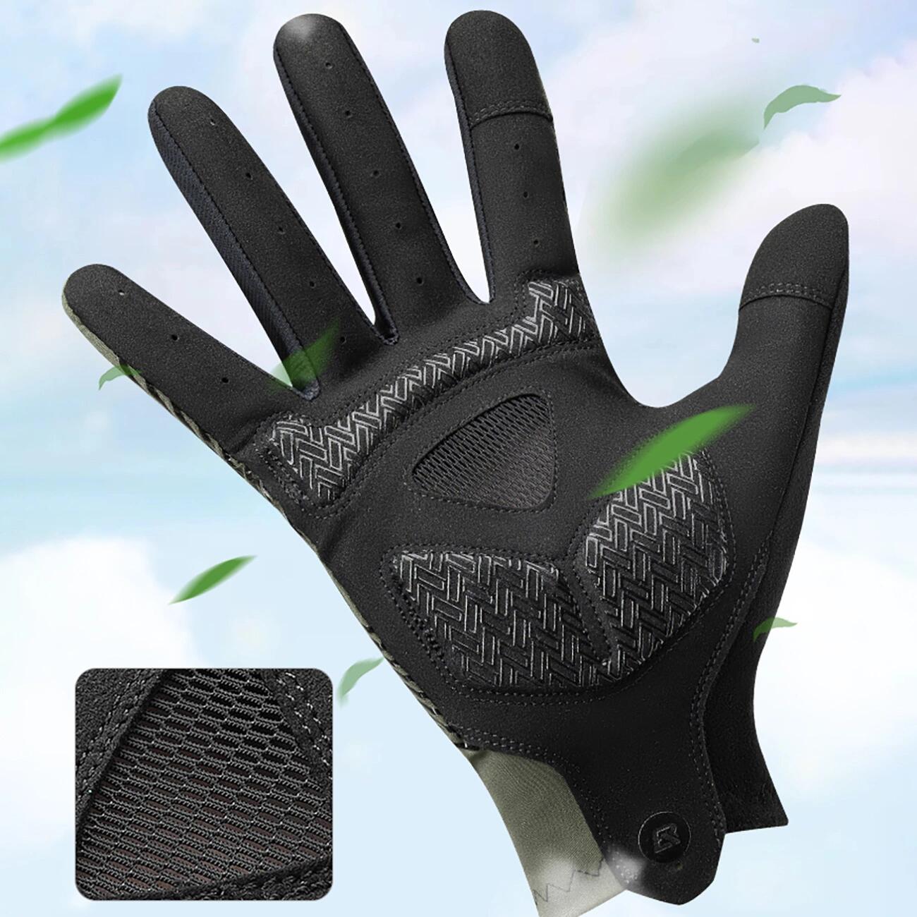 Radhandschuhe Langfinger Frühling/Sommer/Herbst - Schwarz 2/2