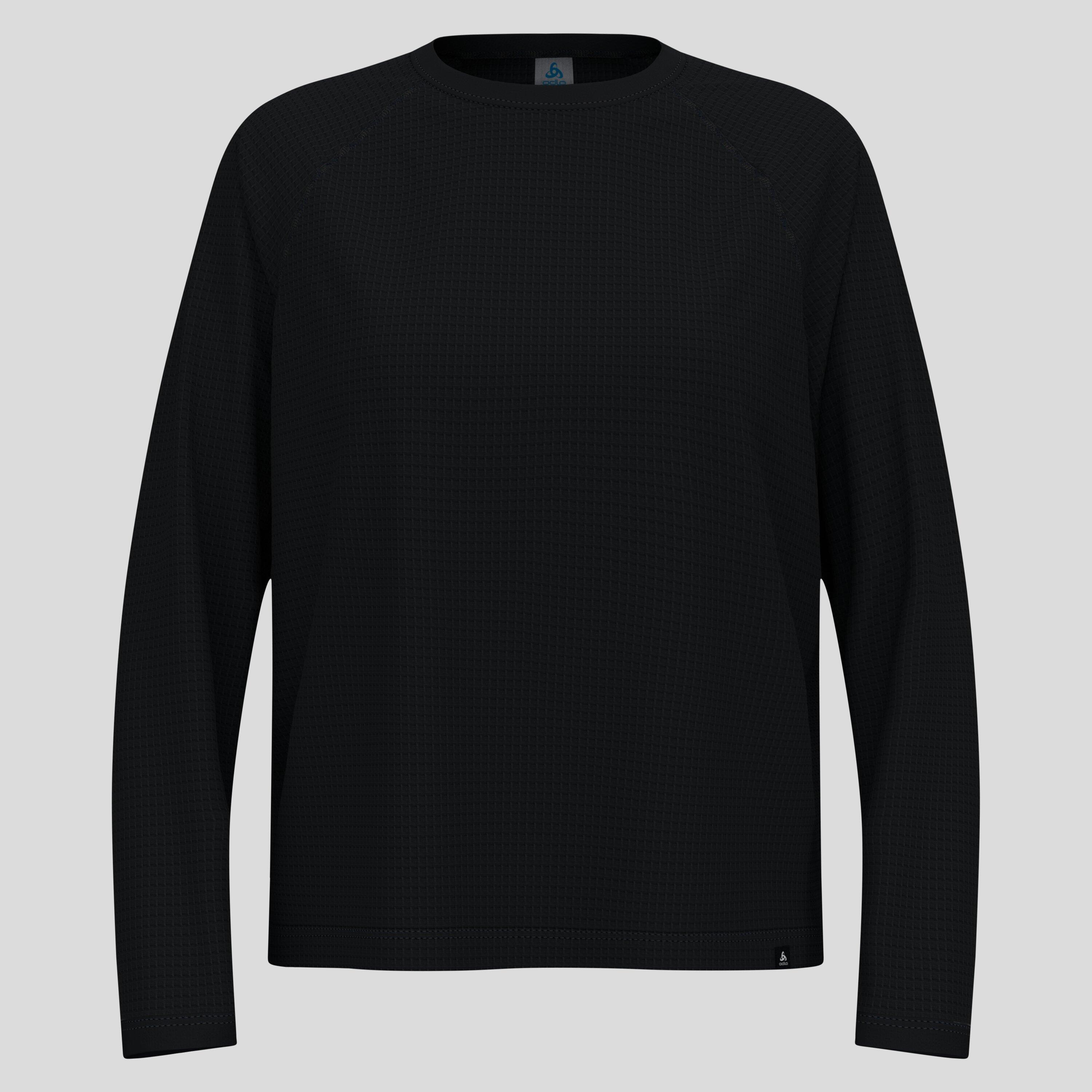 Odlo - T-shirt À Manches Longues Gaufré En Laine Mérinos Mélangée ascent Odlo - Chemise Manches Longues - Gris|noir - 48 Xl - Decathlon