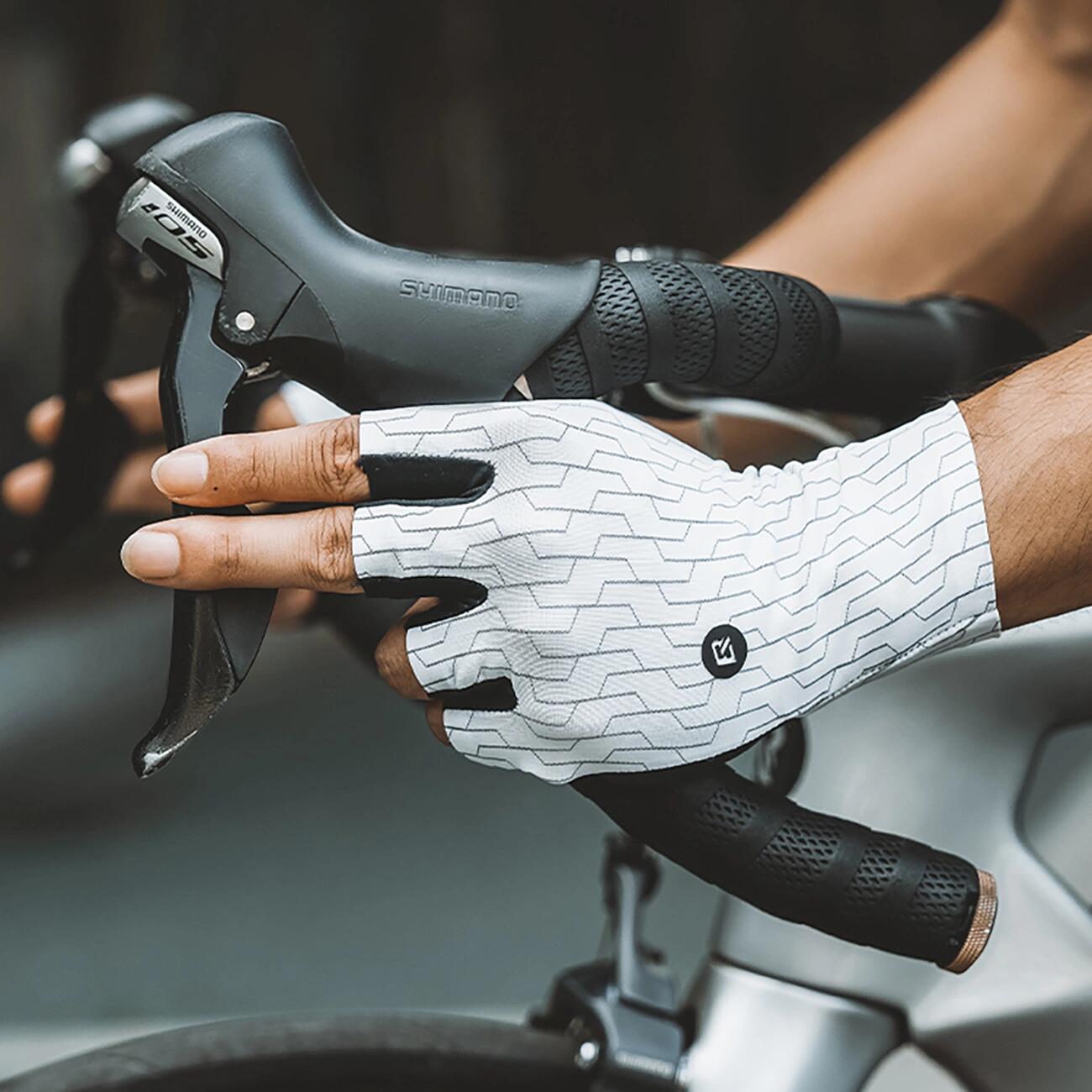 Rockbros MTB-Radhandschuhe - weiß und schwarz 2/7