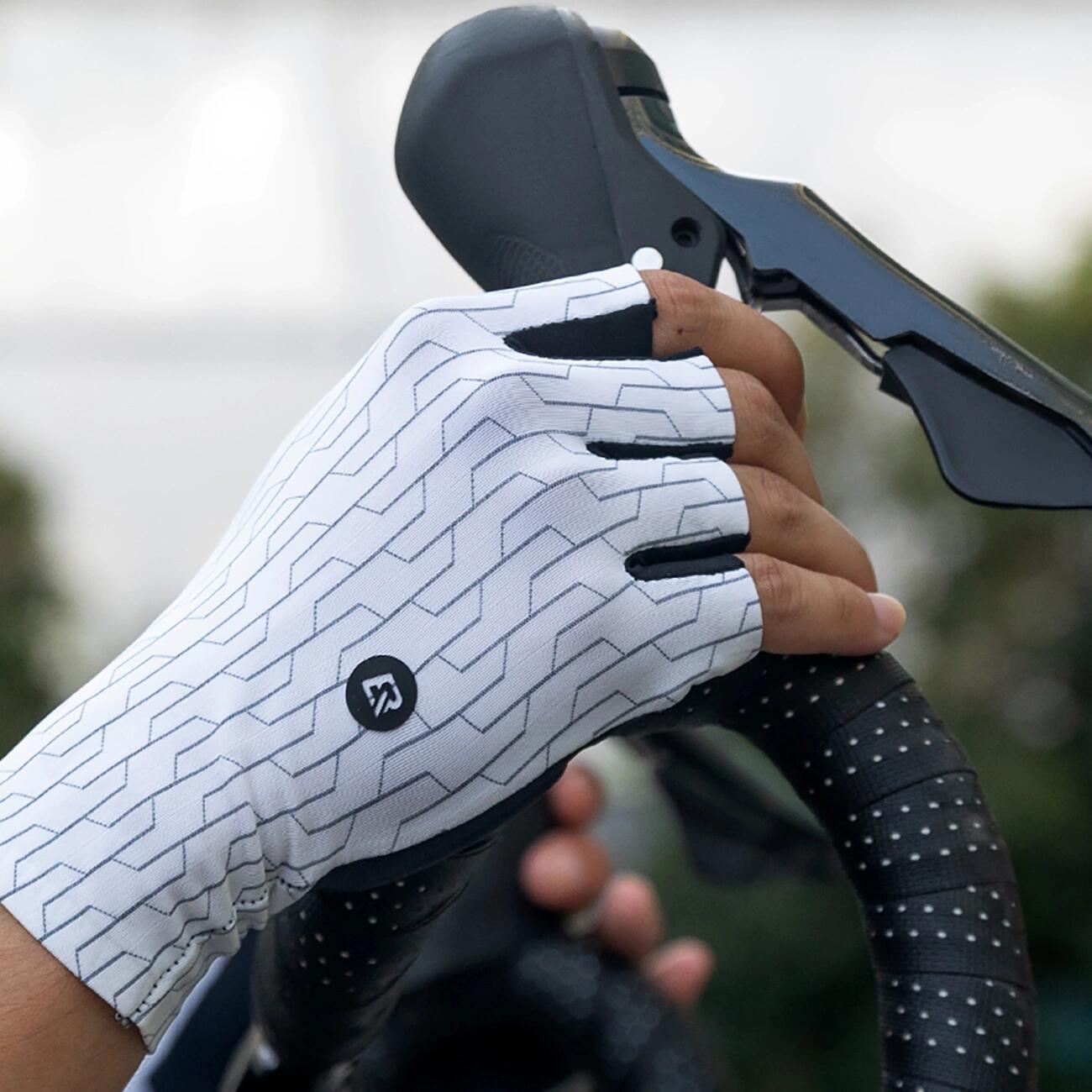 Rockbros MTB-Radhandschuhe - weiß und schwarz 6/7