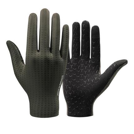 Gants de cyclisme respirants intégraux Rockbros - Vert