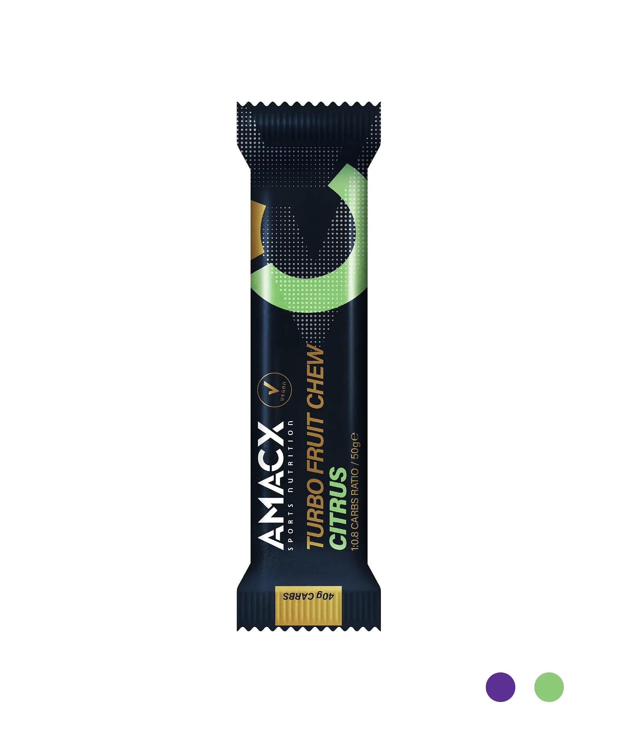 AMACX Turbo Fruit Chew Citrus | 12 pack