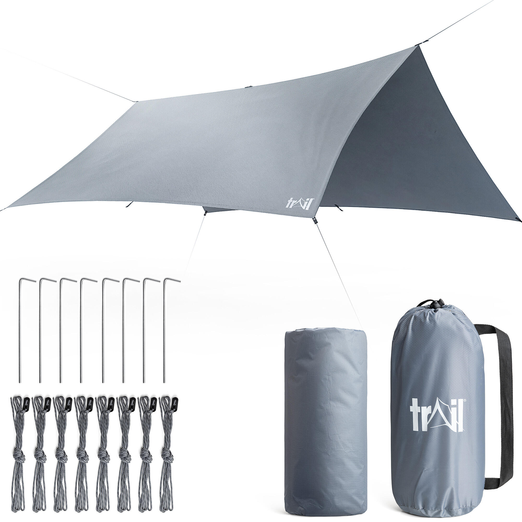 TRAIL OUTDOOR LEISURE Camping Tarp Hammock Rain Sun Shade Shelter Waterproof UV Protection 3mx3m 4mx3m