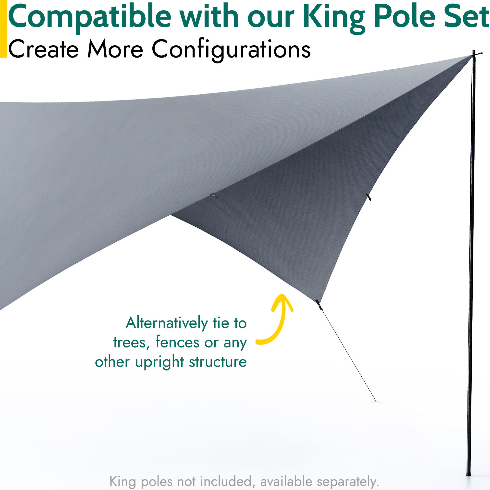 Camping Tarp Hammock Rain Sun Shade Shelter Waterproof UV Protection 3mx3m 4mx3m 4/7