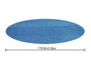 BESTWAY Bâche à bulles ronde Ø 356cm piscine hors sol ronde Ø 366cm ou 396cm