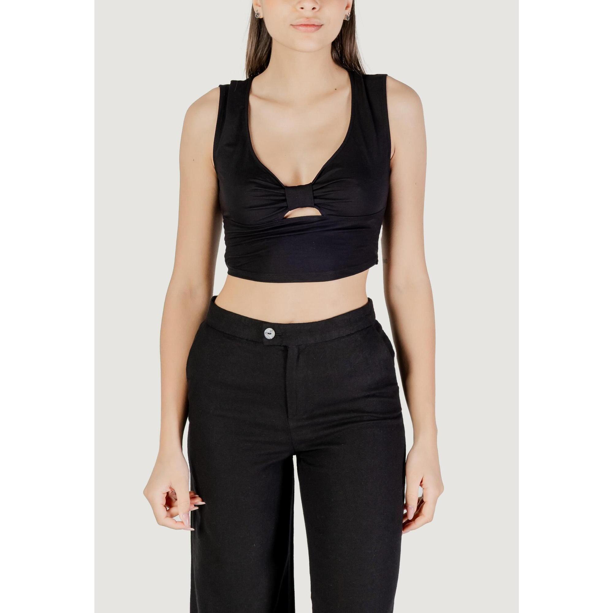 Only - Bandeau Poitrine Onljany S/l Twist Top Jrs Femme Noir - Brassière - Noir - 40 M - Decathlon