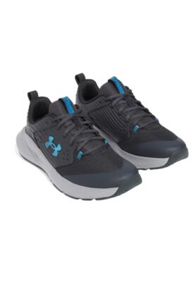 Under armour charged commit 4 trainingsschoenen sneaker heren 3026017 017 grijs
