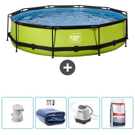 Piscine Ronde - 300x76 cm + Accessoires CB56
