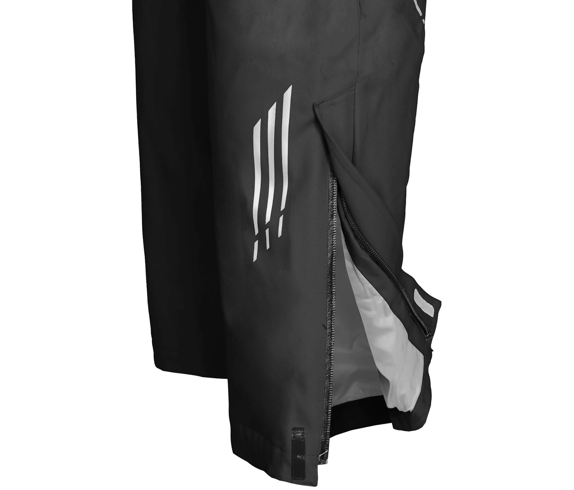 (Über-) Regenhose leicht wattiert, recycelt, 20000 mm Wassersäule Schwarz 4/5