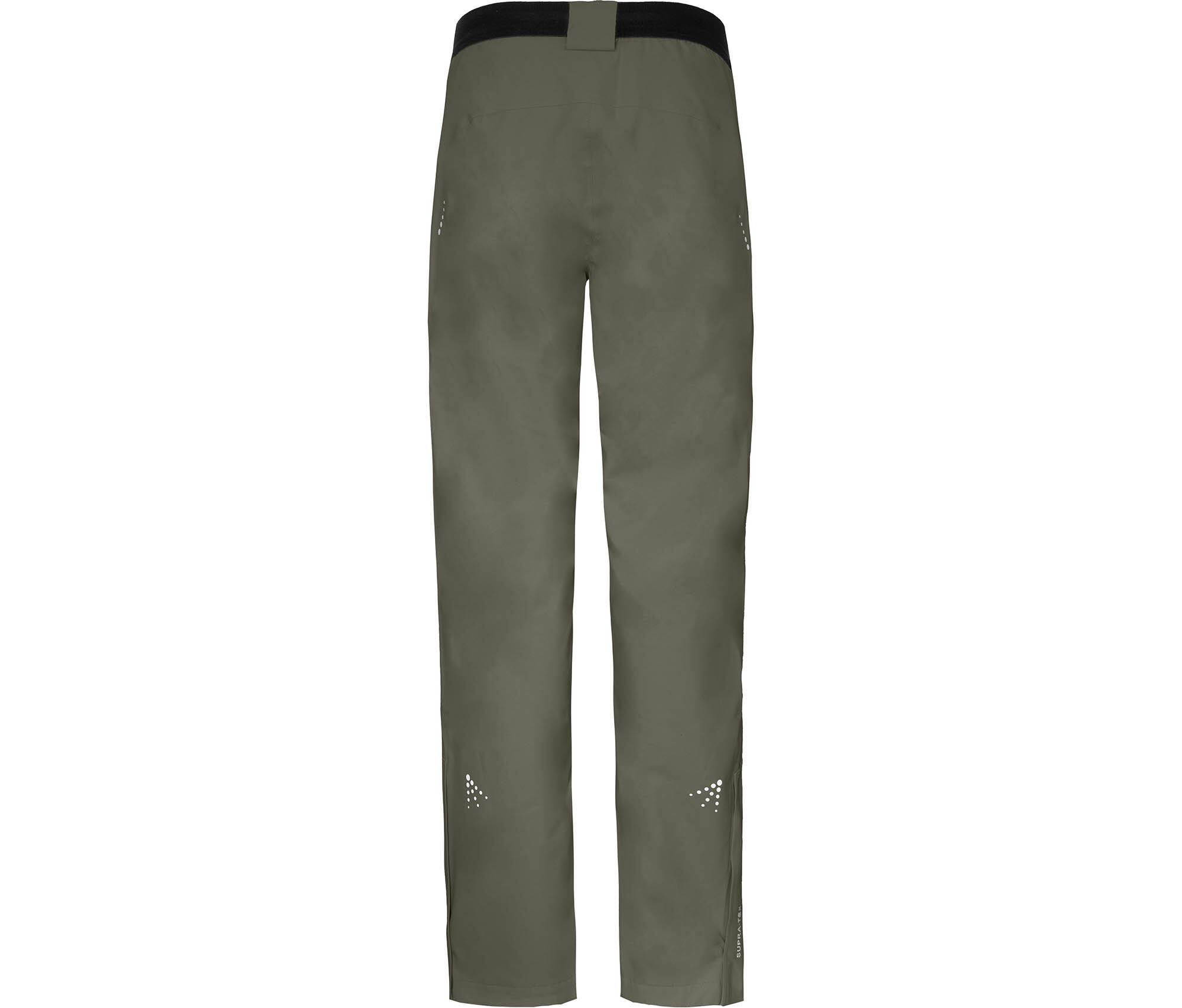 (Über-) Regenhose recycelt, leicht wattiert, 20000 mm Wassersäule Grün 2/4