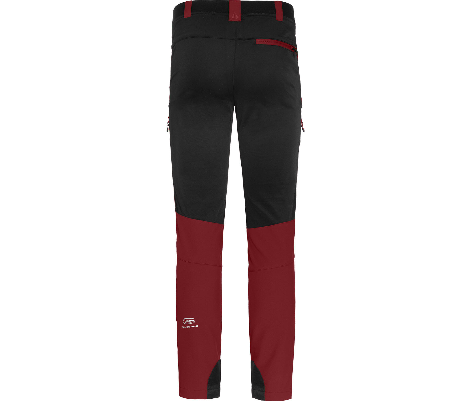 Winter Softshellhose mit warmem Innenfleece & elastischem Gesäßeinsatz Rot 2/4