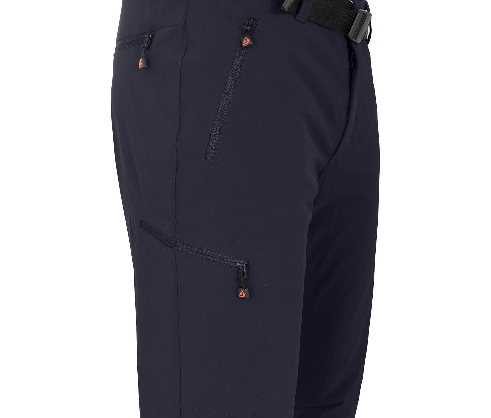 Herren Winter Wanderhose elastisch, warm, gefüttert Blau 3/4