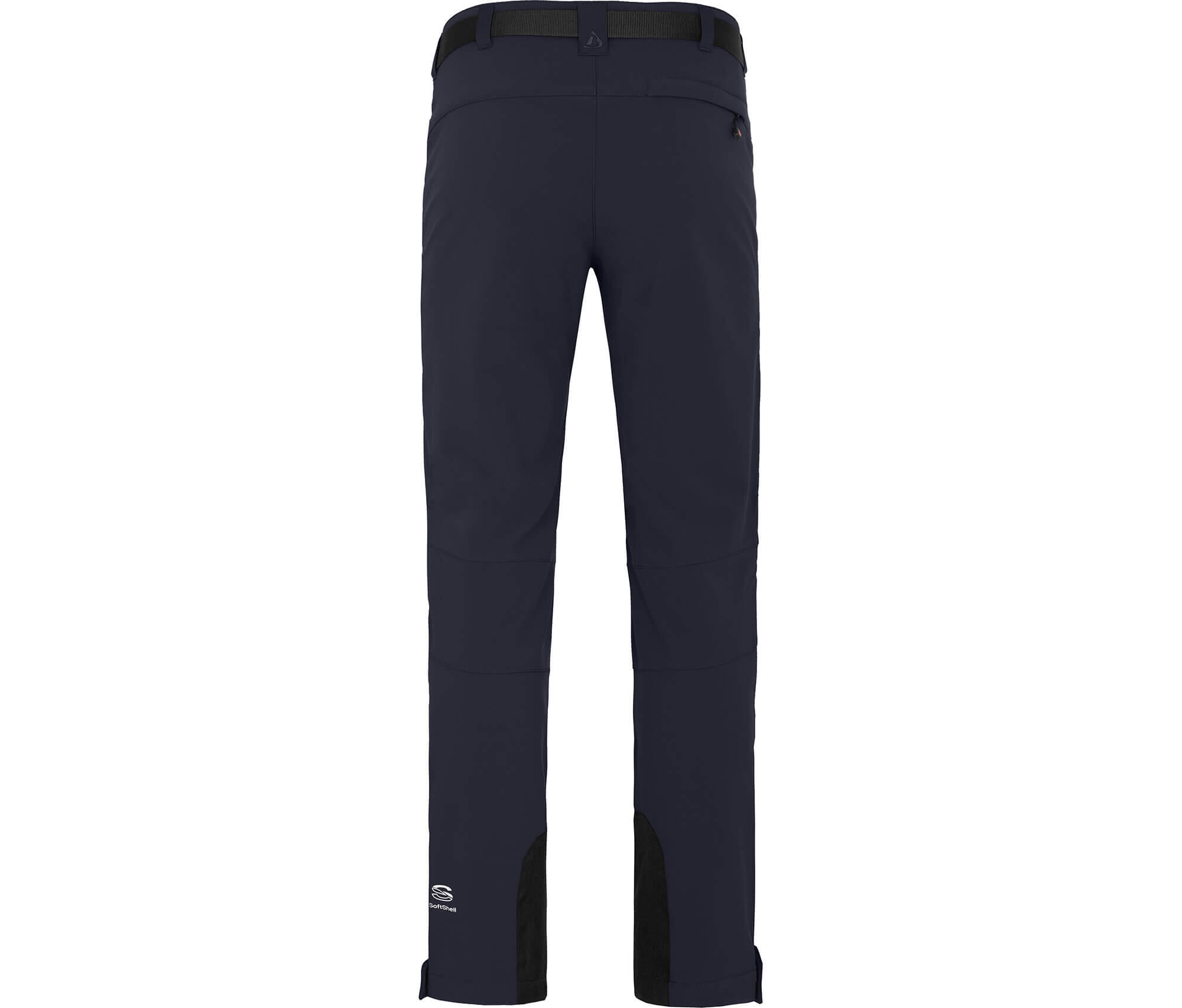 Winter Softshellhose winddicht, mit warmem Innenfleece Blau 2/5