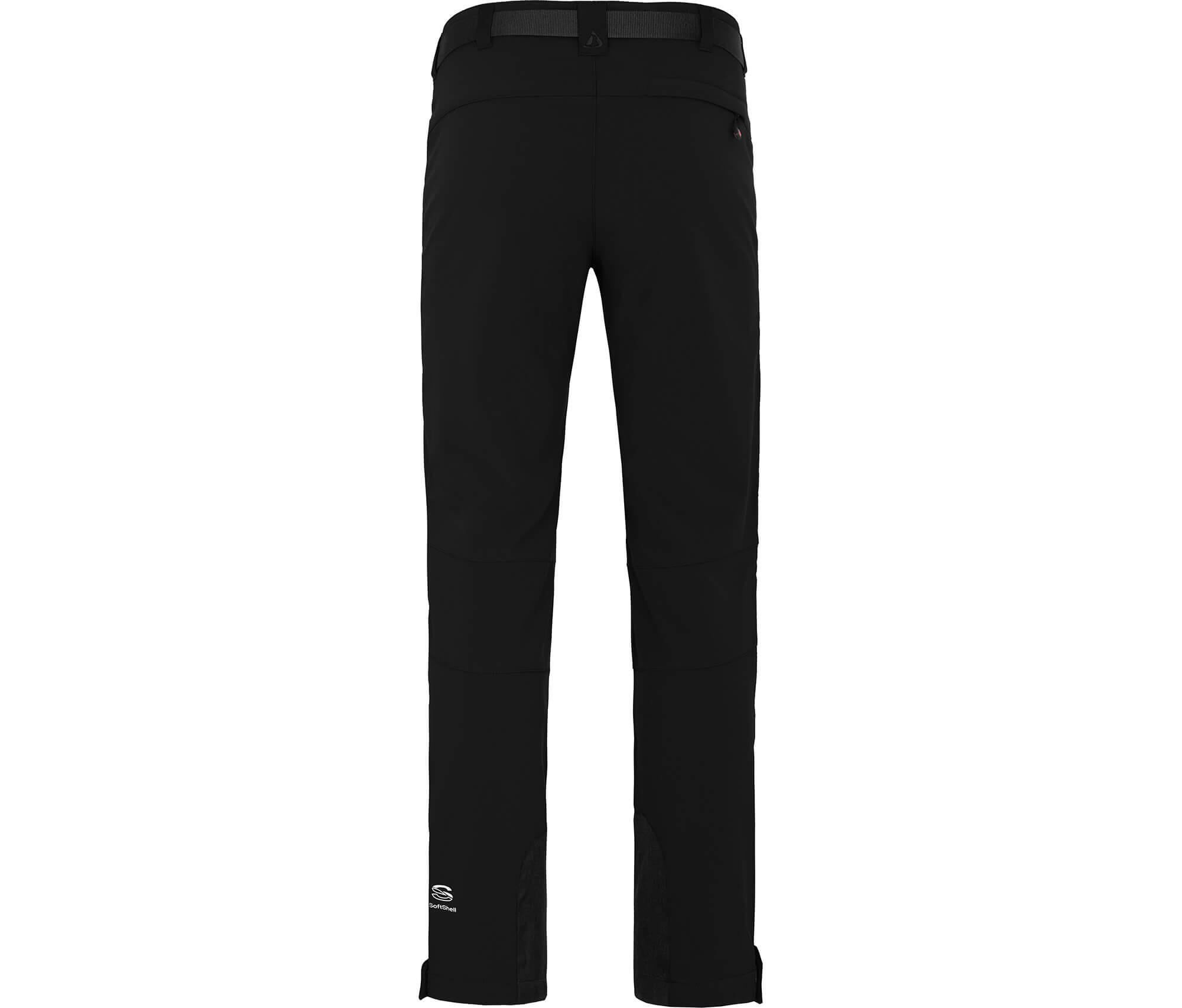Winter Softshellhose winddicht, mit warmem Innenfleece Schwarz 2/5