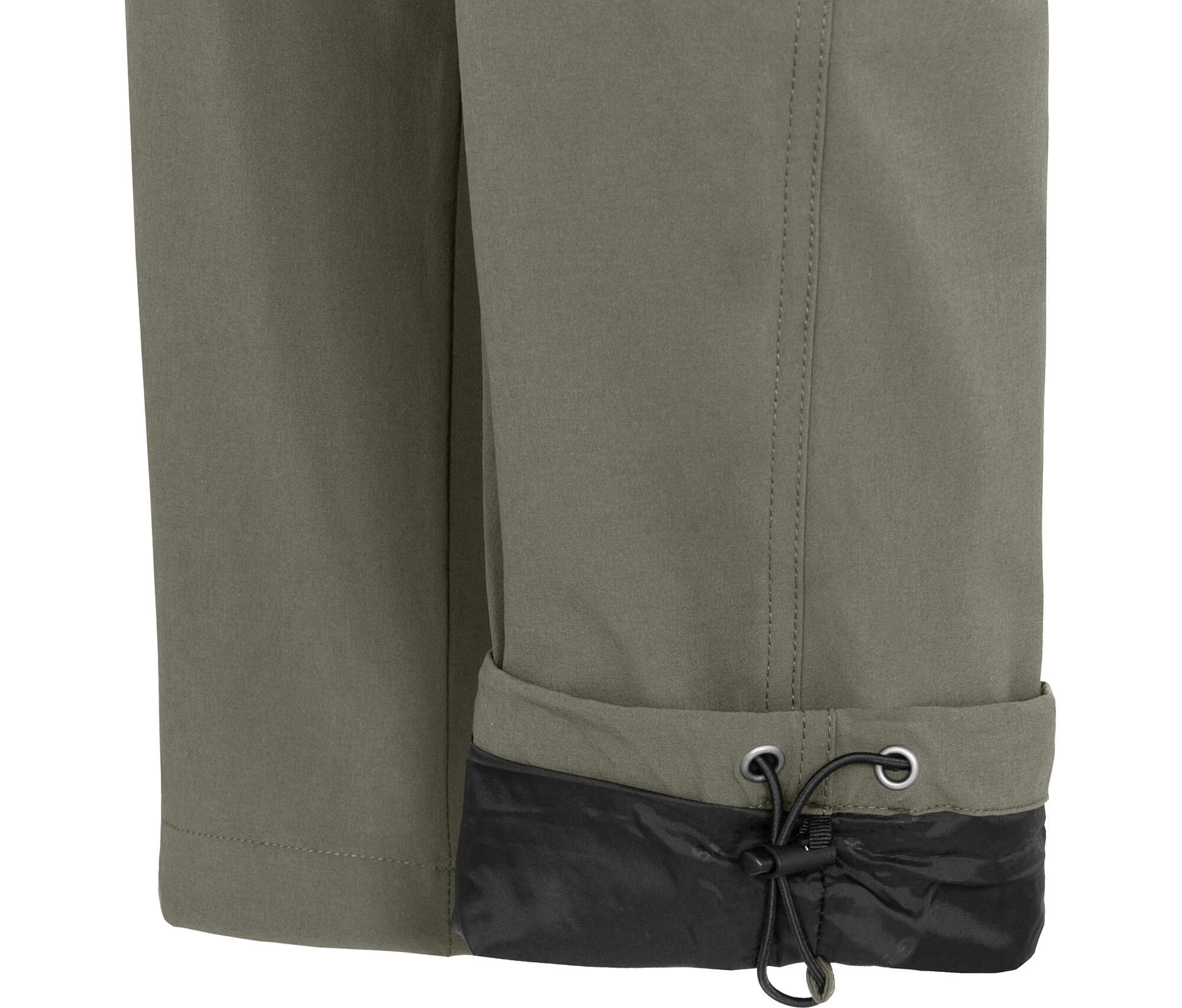 Winter-Wanderhose warm gefüttert, elastisch Grün 4/6