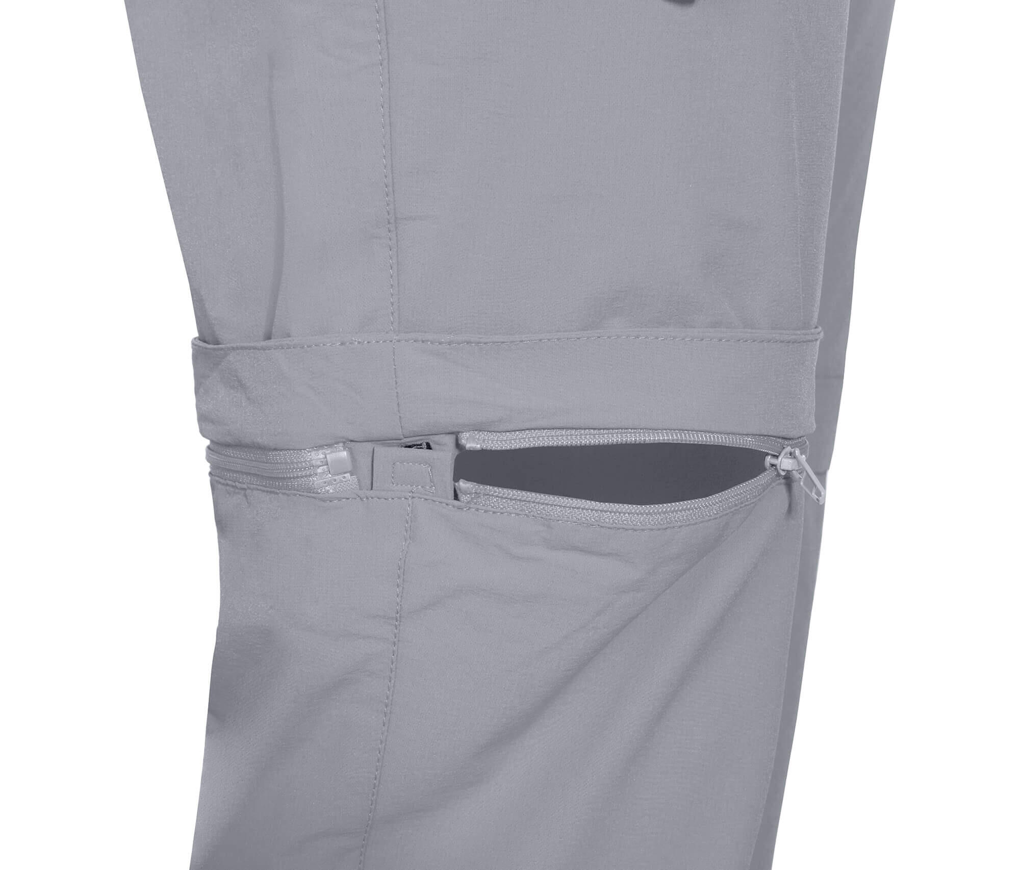 Damen Wanderhose leicht, strapazierfähig grau 4/7